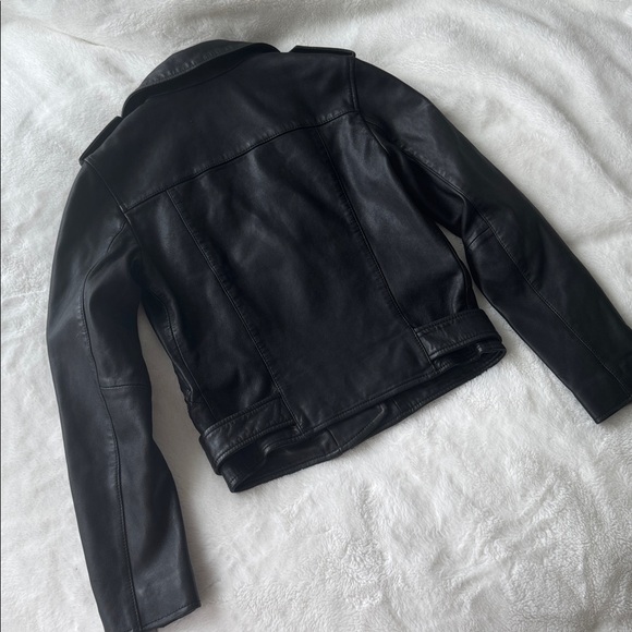 ALL SAINTS Balfern Leather Biker Jacket - Picture 6 of 13
